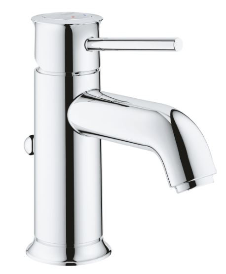 Смеситель для раковины с донным клапаном BauСlassiс, хром 23161000