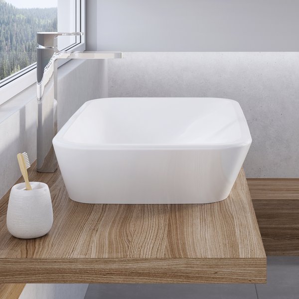 Раковина Ravak Ceramic 600 R, белая () XJX01160002 в магазинах СантехГид