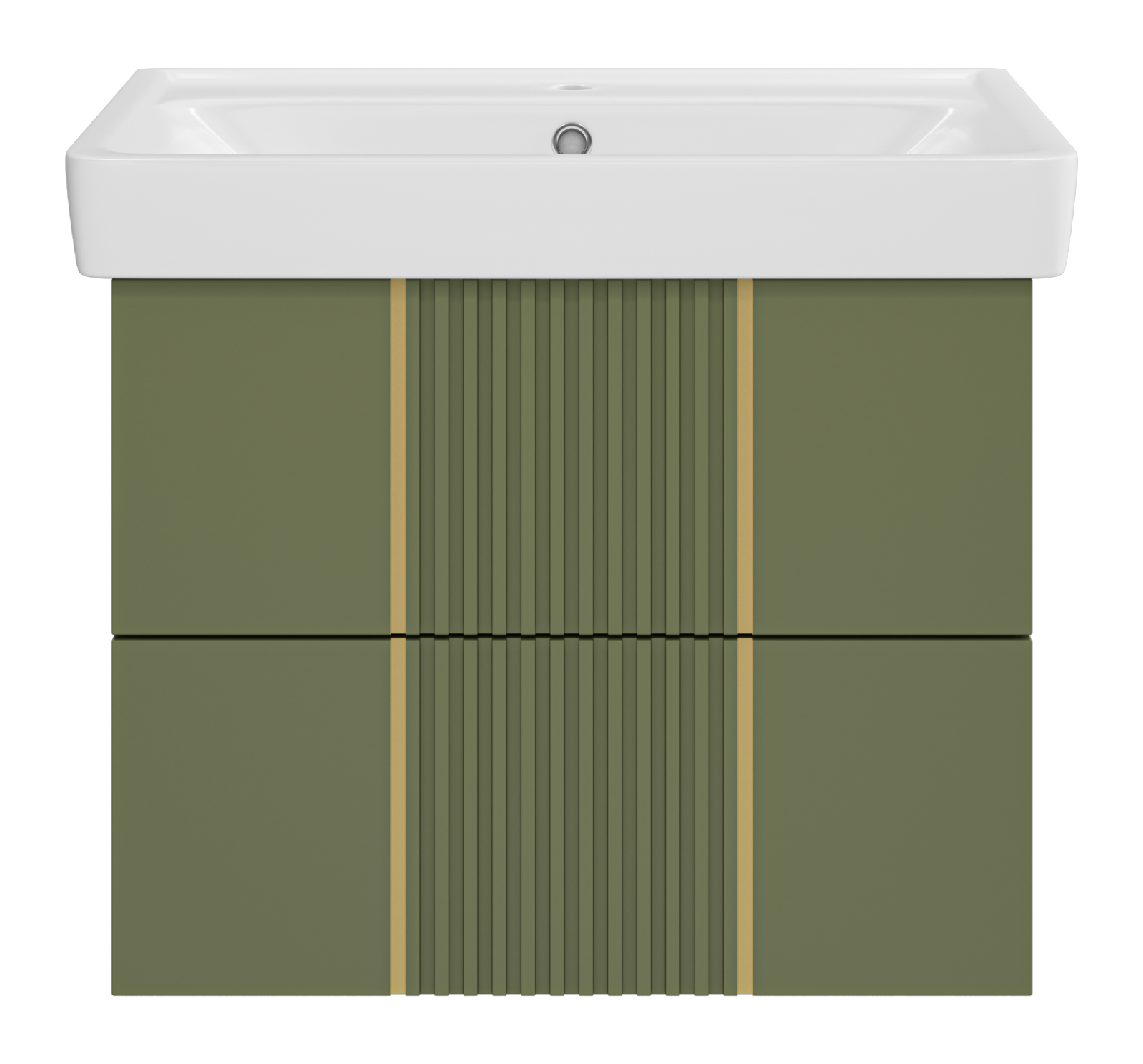 Тумба под раковину Brevita Vega 70 подвесная (зеленая)