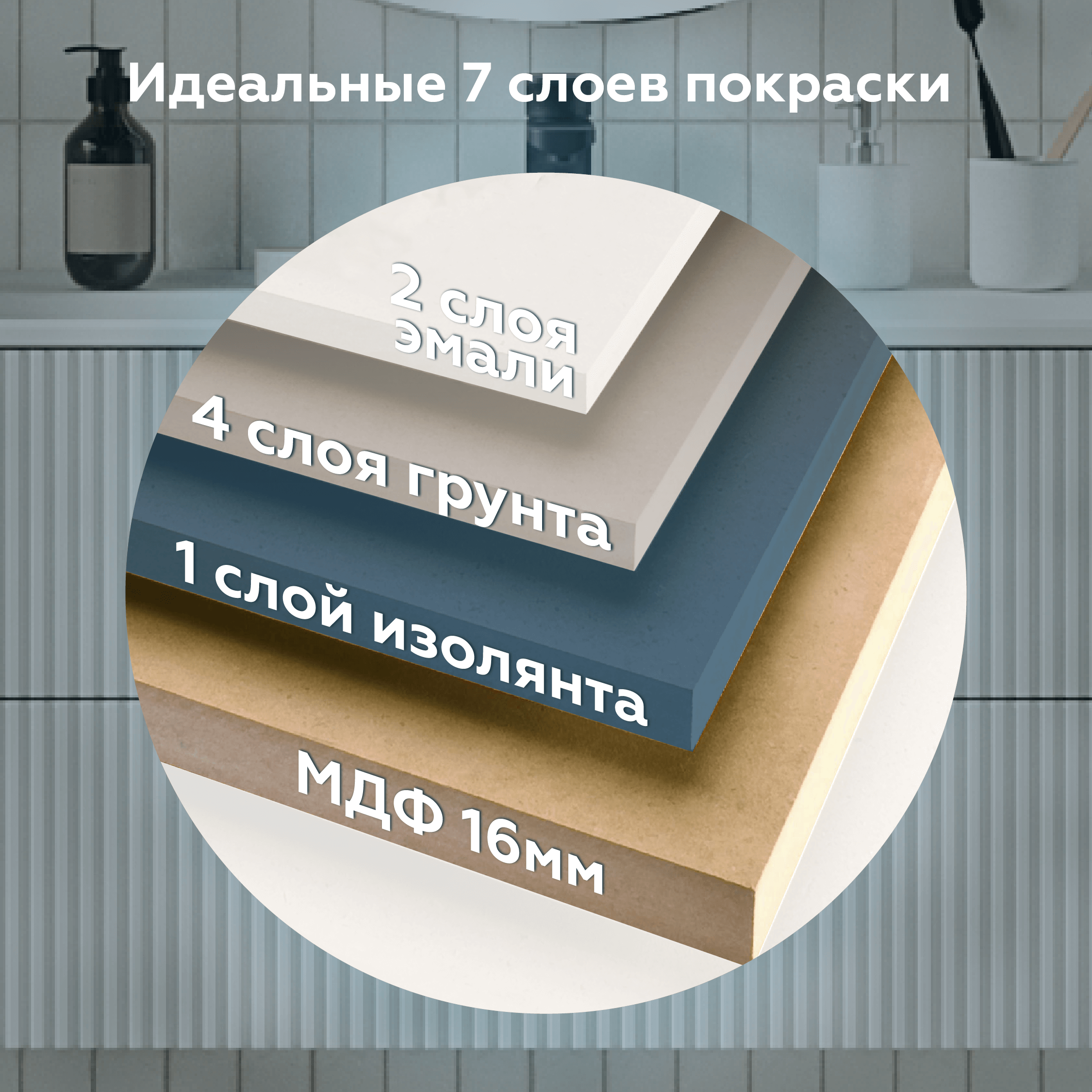 Тумба под раковину Briz Бьянко
100 см, белый матовый