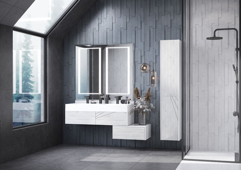 Зеркало AQUATON Сакура 120 с двумя зонами подсветки () 1A249702SKW80