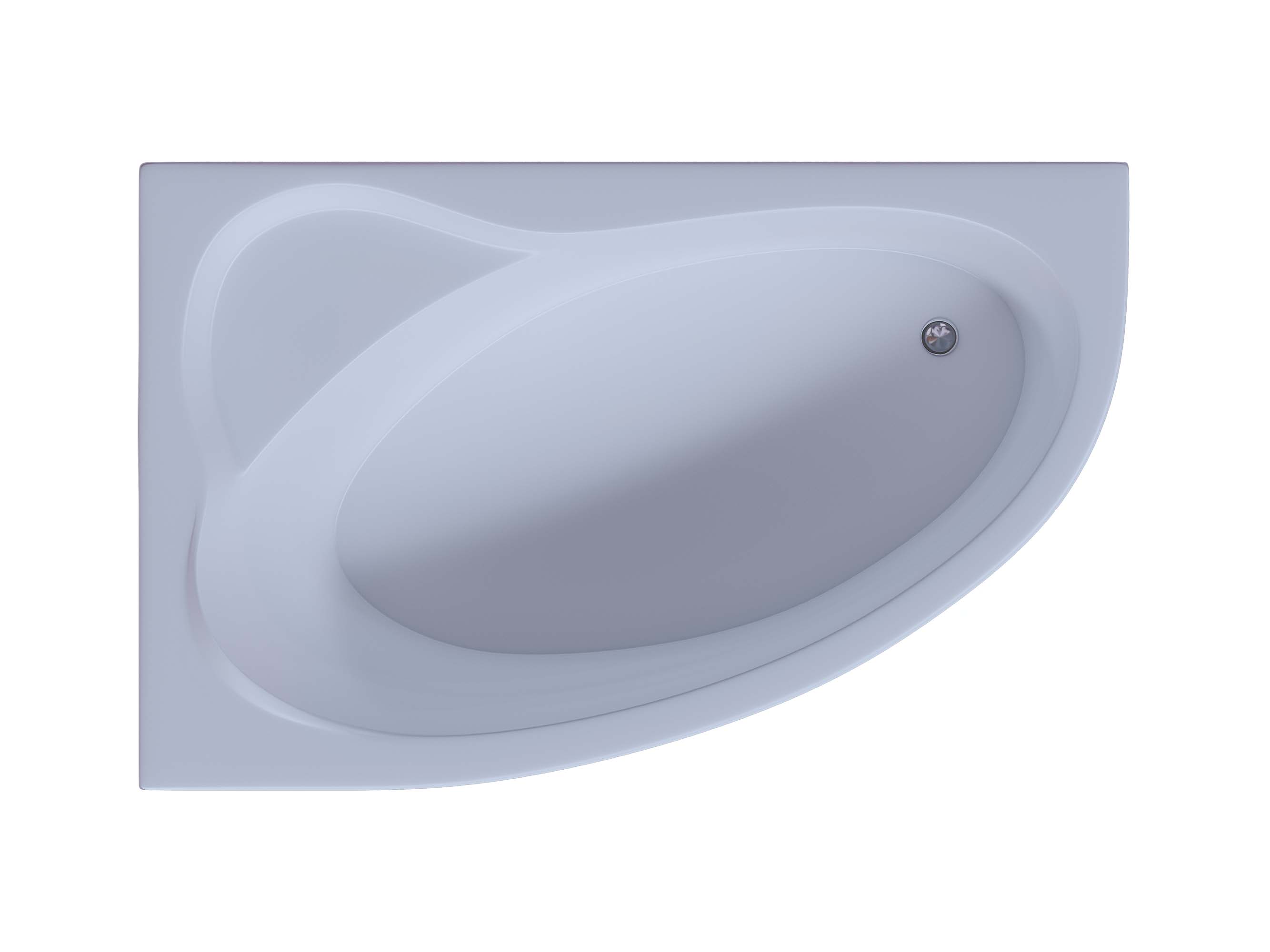 Акриловая ванна Aquatek Фиджи 170x110 асимметричная, левая, с каркасом, без гидромассажа