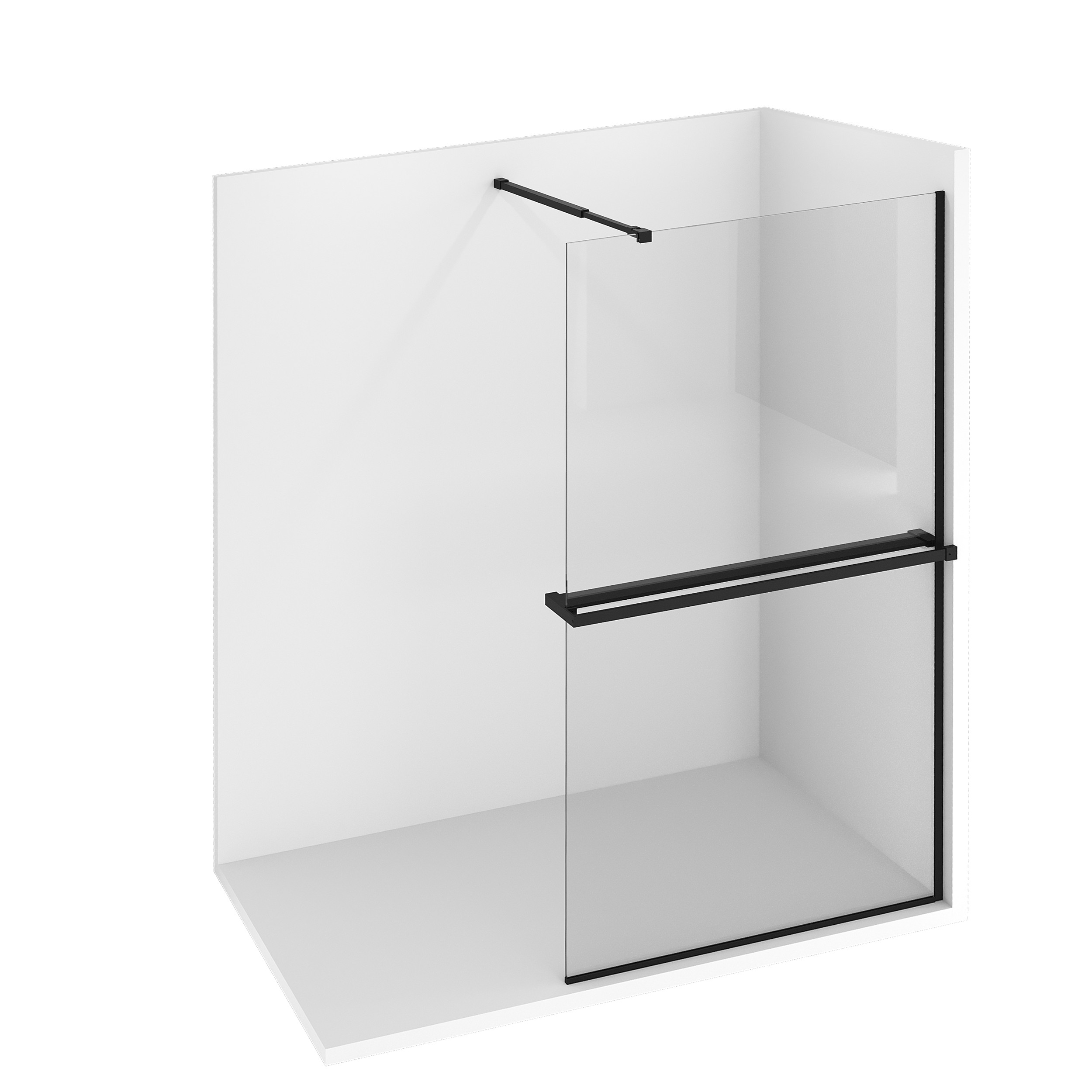 Полка-вешалка Niagara Nova (120 см) черный матовый,1 место NG1275B