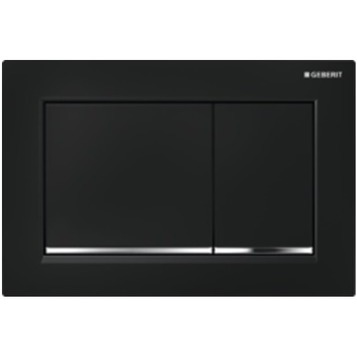 Клавиша смыва Geberit Sigma 30 , черный с хром глянцевой линией 115.883.KM.1