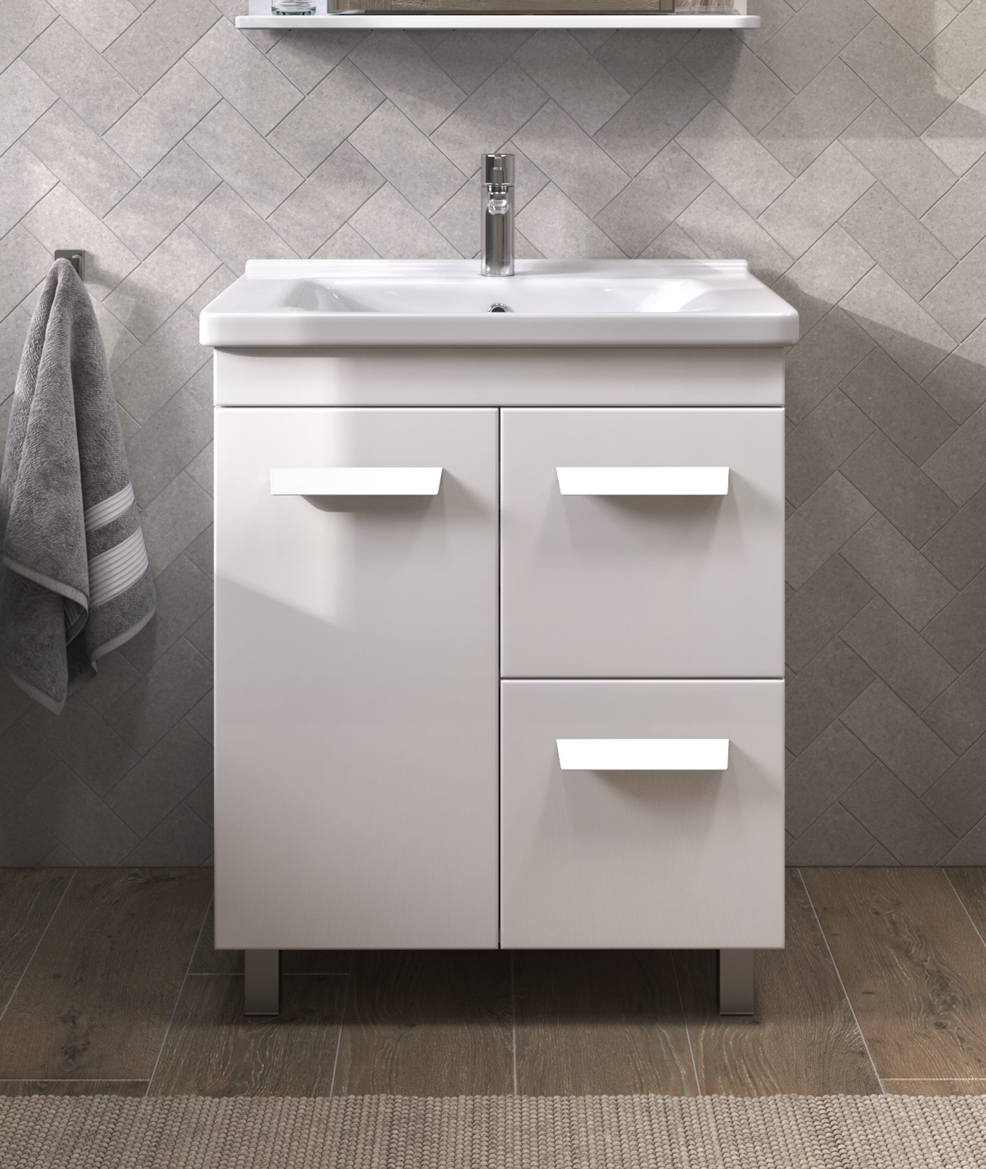 Тумба Nova 2-700 2ящика,1дверца (под ум Миранда)