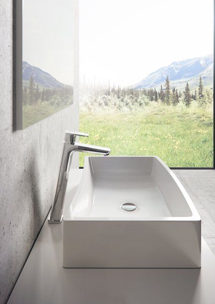 Смеситель для умывальника Ravak 10 градусов TD 015.00 334 мм без донного клапана X070091