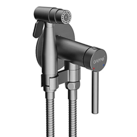 Встраиваемый гигиенический душ оружейная сталь GAPPO G7206-9