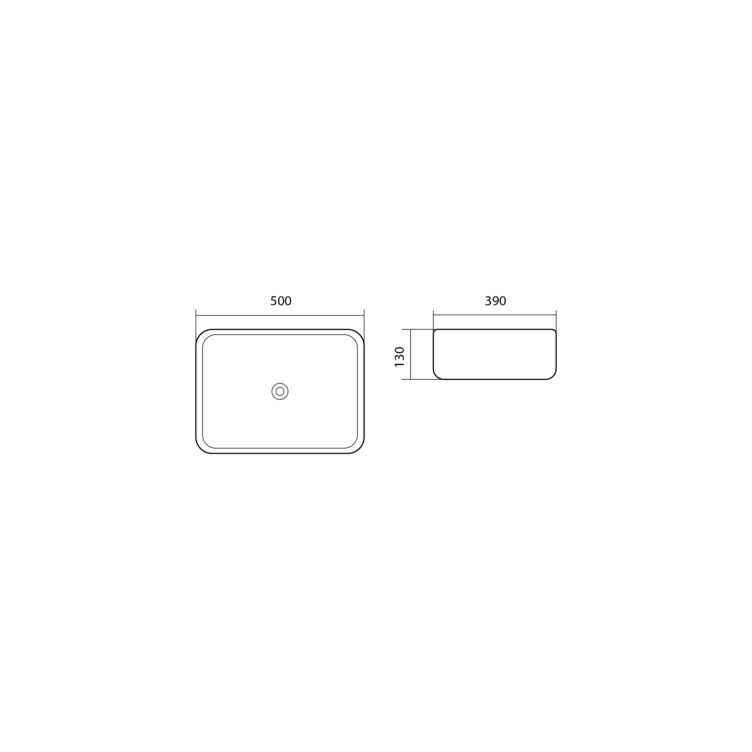 Раковина накладная для установки на столешницу AQUATEK ВЕГА AQ5515-00, 500*390*130 мм в магазинах СантехГид