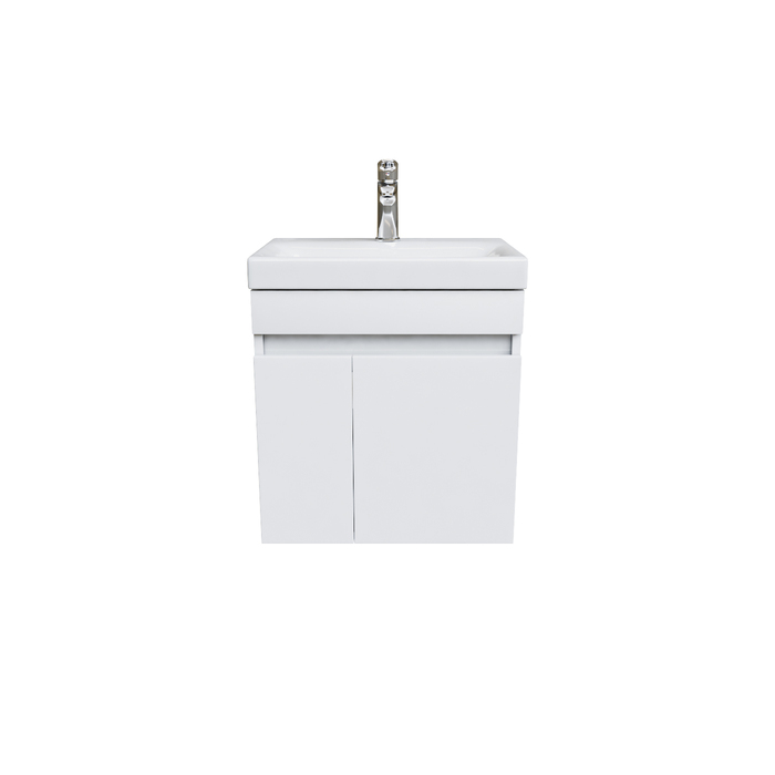 Тумба с умывальником подвесная с дверцами, белая, 50 см, Zodiac, IDDIS, ZOD5CD0i95K подходит ум. 3505000i28