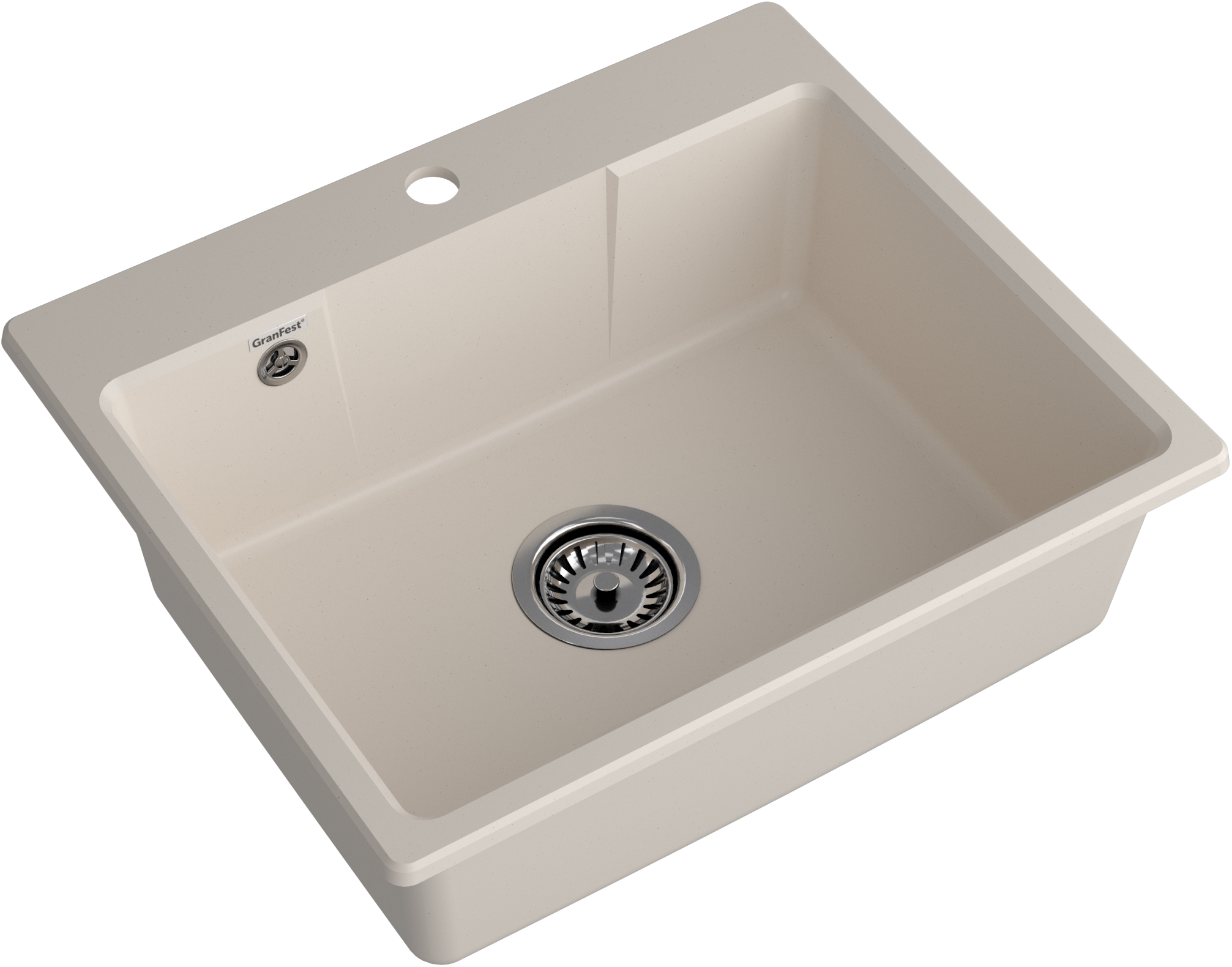 GRANFEST Мойка URBAN 658  1-чаша 580*490мм белый арт.GF-UR-