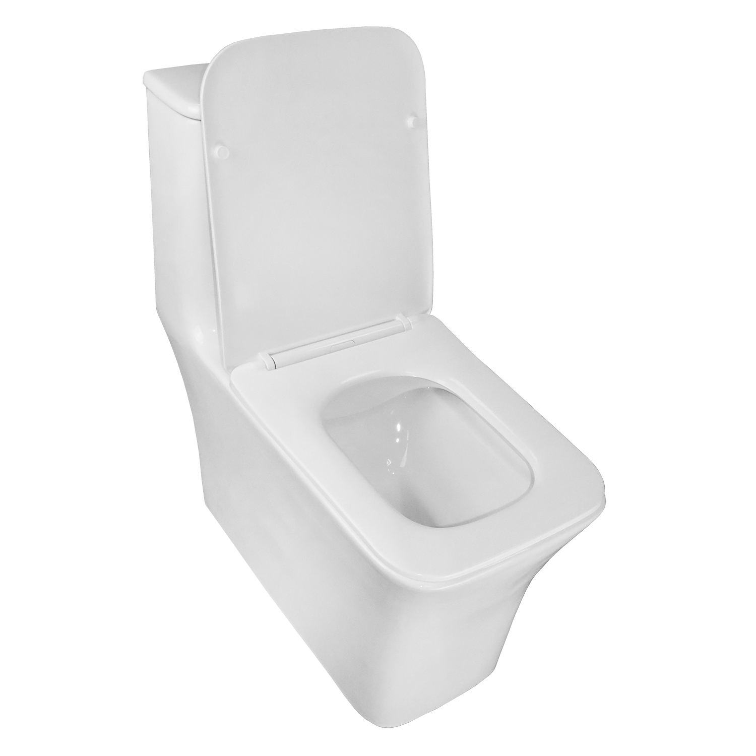 Унитаз-моноблок AZARIO GRESSA 705х370х760 напольный, безободковый, в комплекте с сиденьем дюропласт микролифт, белый () AZ-1111