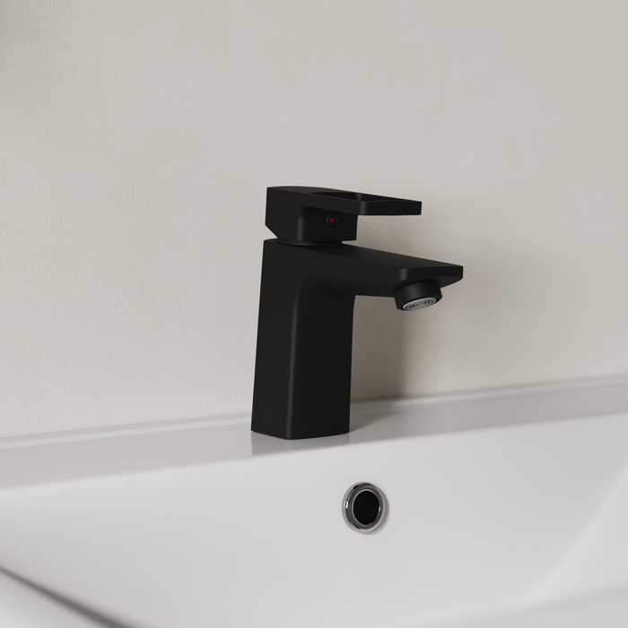 Смеситель для умывальника, черный матовый, Bild, IDDIS, BILBL00i01