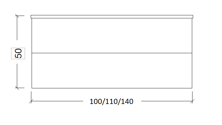 Тумба 140см*43,5 CAPUCCINO