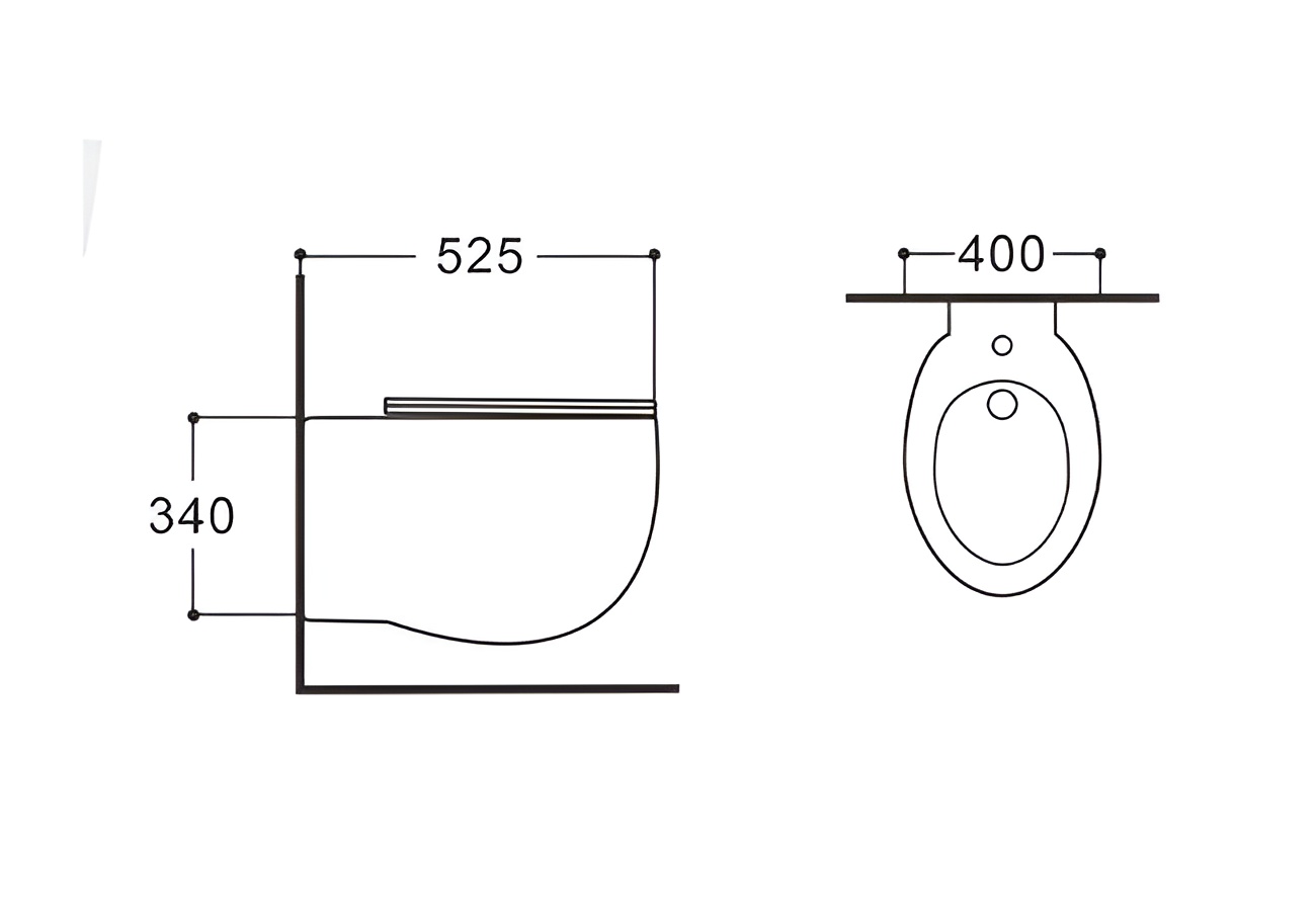 Биде подвесное АЛЬТАИР, крепеж