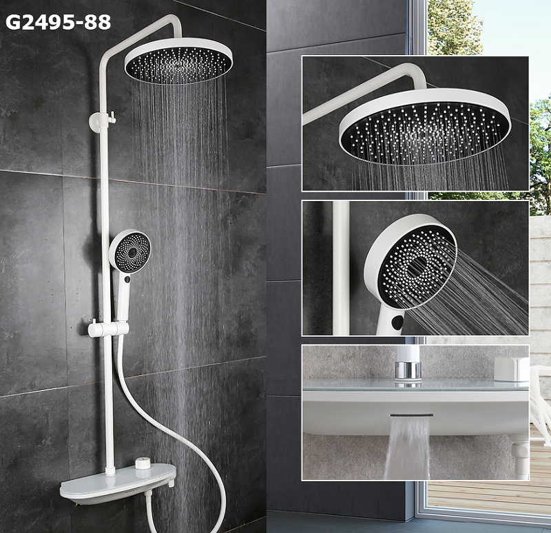 Душевая система белая GAPPO G2495-88
