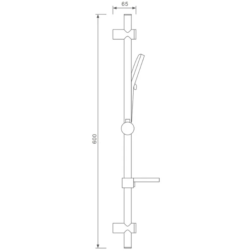 Комплект лейки с душевой стойкой Splenka S470.02 для душа   без смесителя, хром