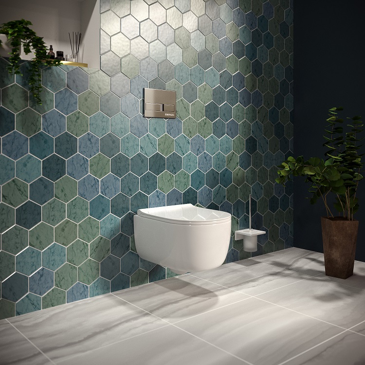 Инсталляция BERGES для скрытого монтажа NOVUM L2 с кнопкой Хром матовый