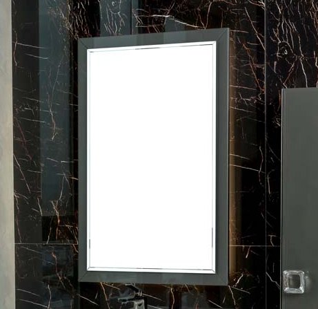 Зеркало Dolce Глянцевый Графит 105x70см 
