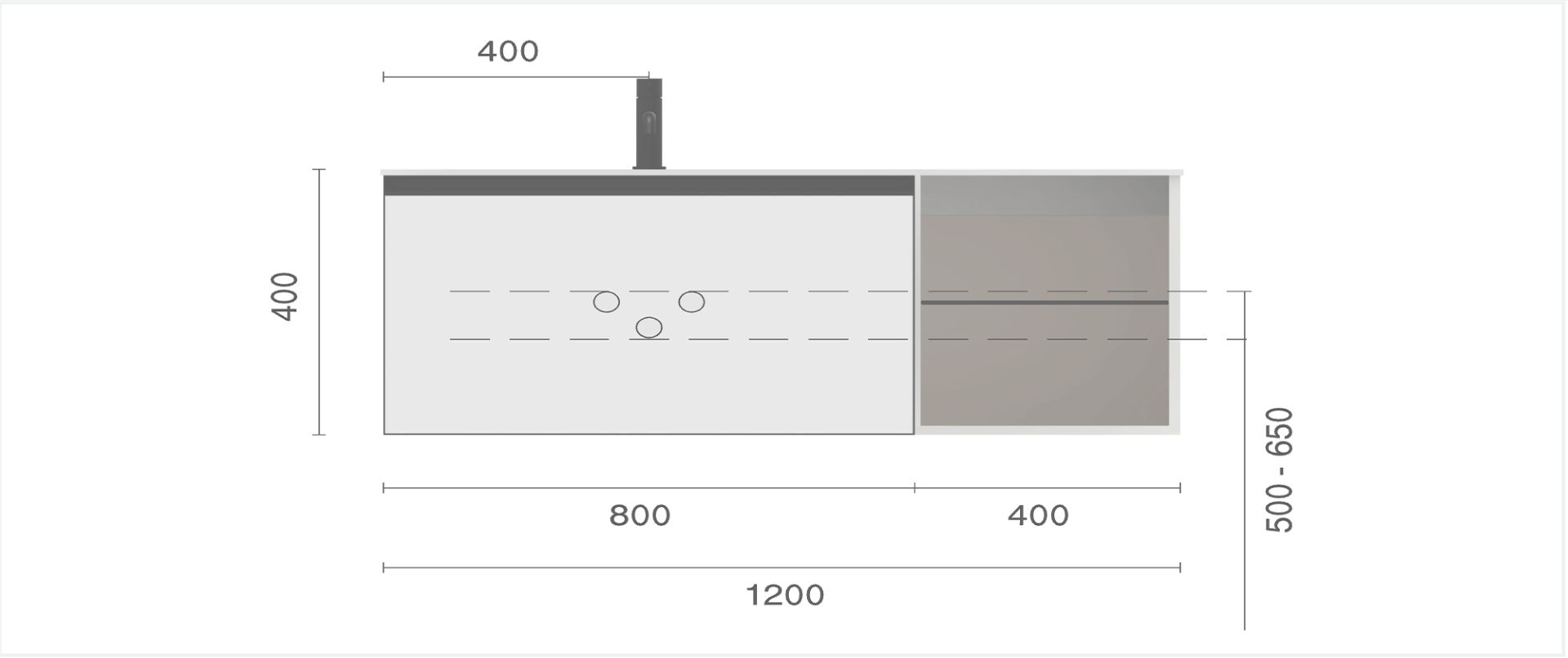 Тумба ANTHRACITE профиль ANTHRACITE