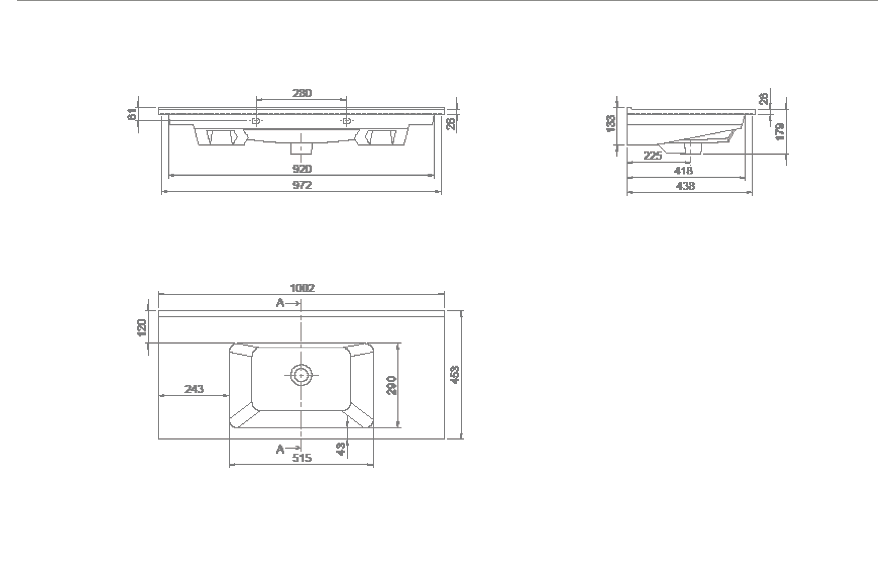 Раковина моноблок Capolda 100 в магазинах СантехГид