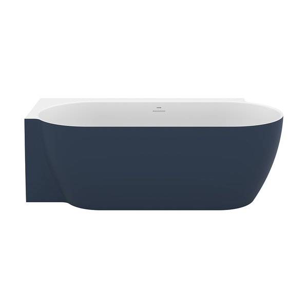 Ванна FREEDOM Corner II TEC L 1750x860 пристенная СИНЯЯ (слив-перелив - БЕЛЫЙ)