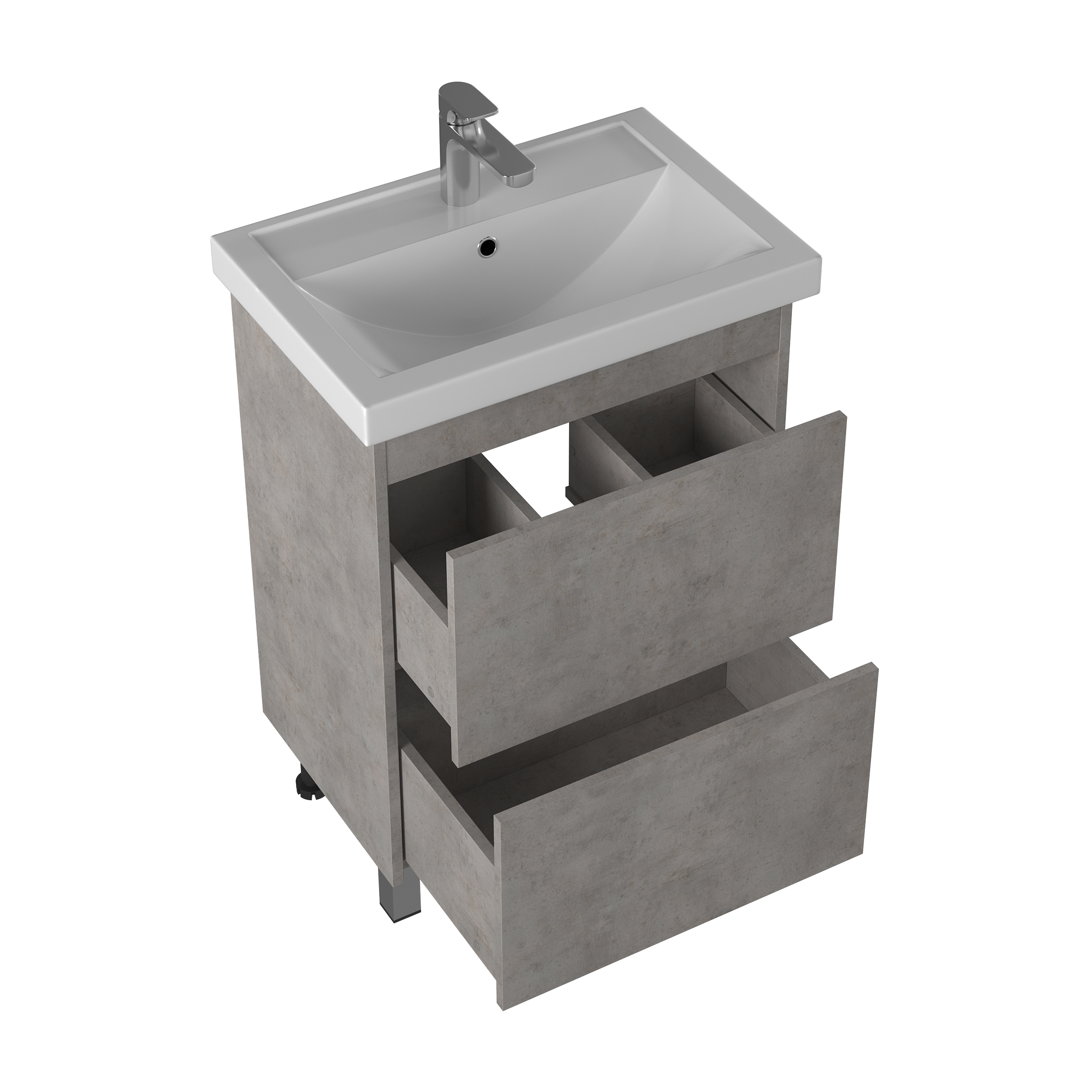 Тумба под раковину Briz Риччи 
60 см, Бетон