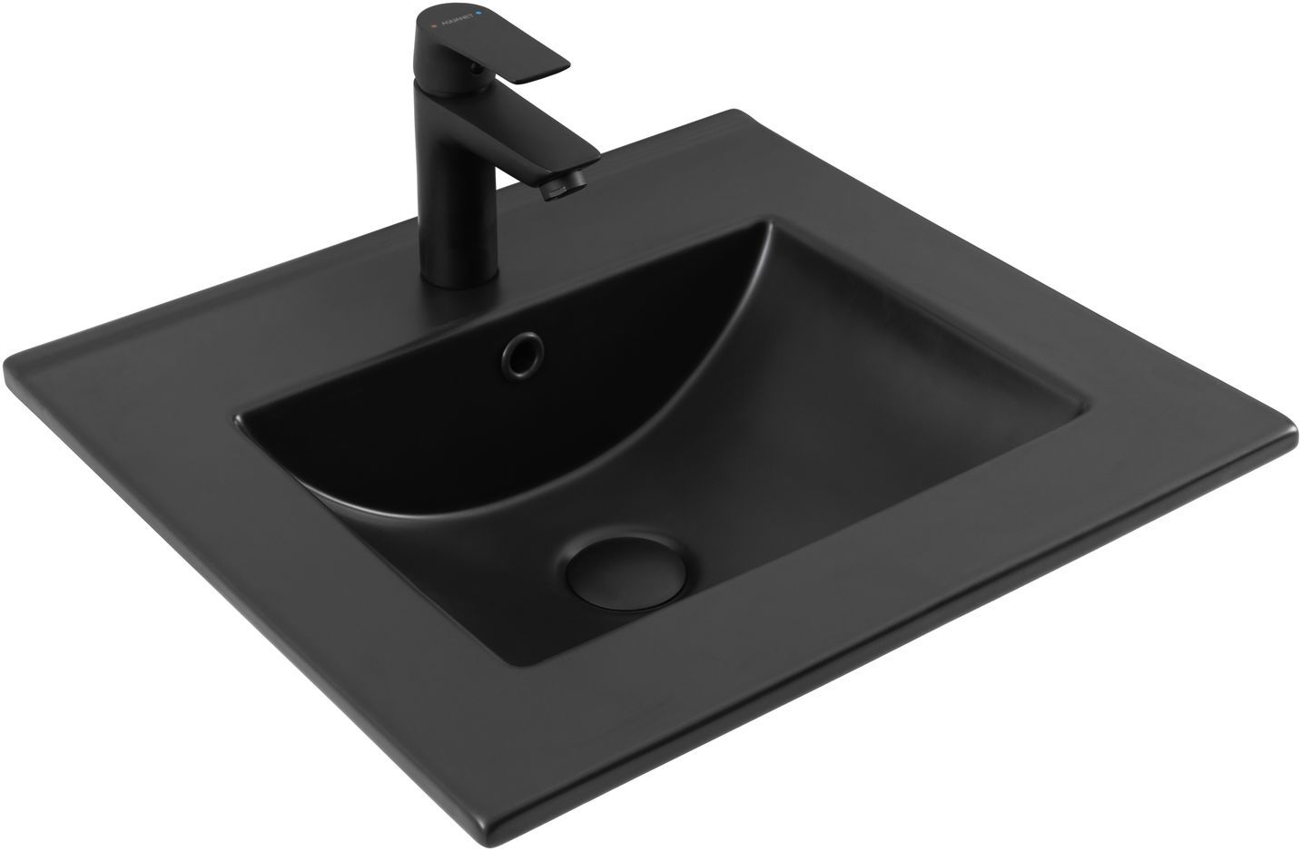 Раковина Aquanet Flat 50 черная матовая
