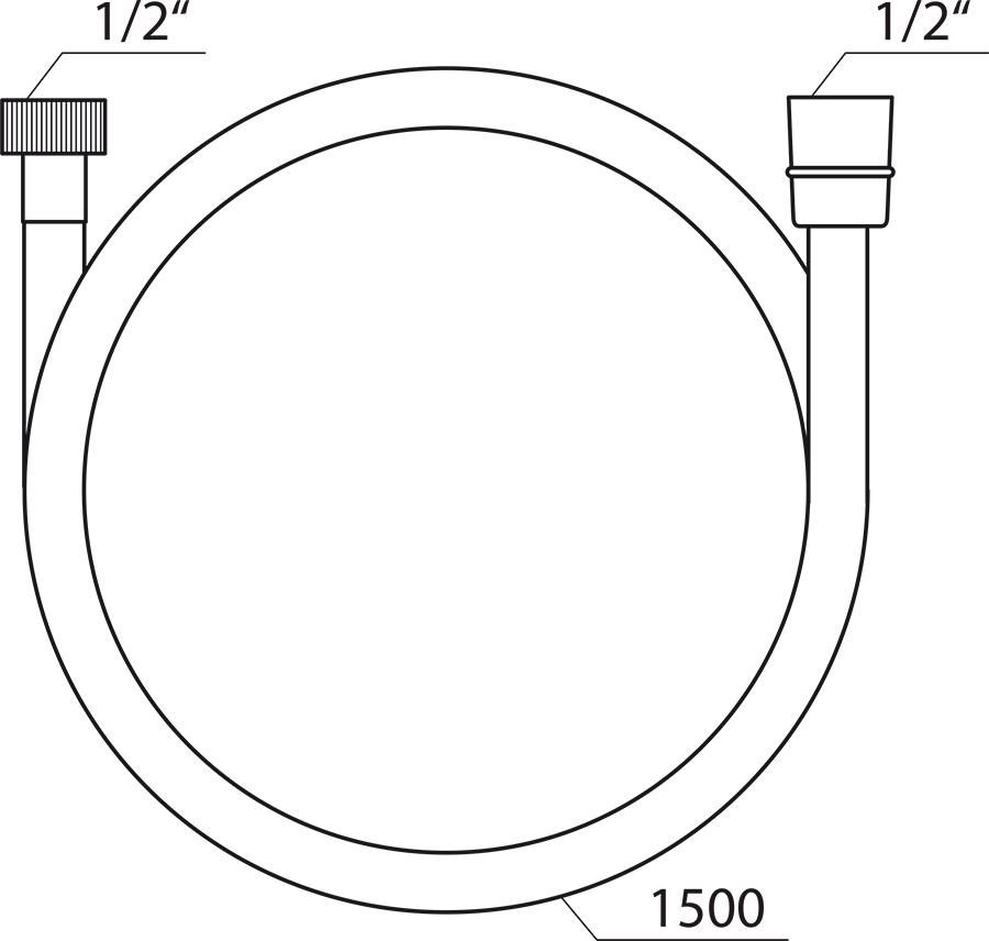 Душевой шланг Ravak 150 см, SatinFlex 913.00 X07P176