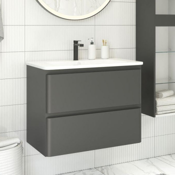 Тумба под раковину Aquanet Эмбер 105 черный матовый