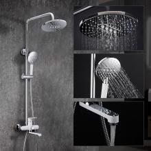 Душевая система белый хром FRAP F2449 