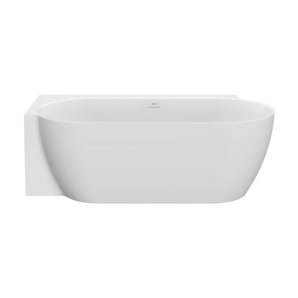 Ванна FREEDOM Corner II TEC L 1750x860 пристенная БЕЛАЯ МАТОВАЯ (слив-перелив - БЕЛЫЙ)