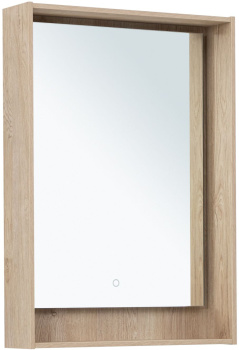 Зеркало Aquanet Милан 60 дуб светлый 