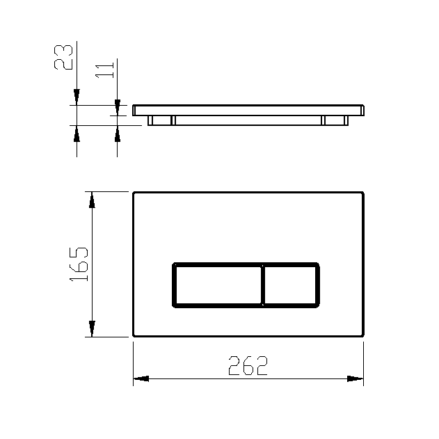Кнопка для инсталляции Boheme, нерж.сталь GUN METAL