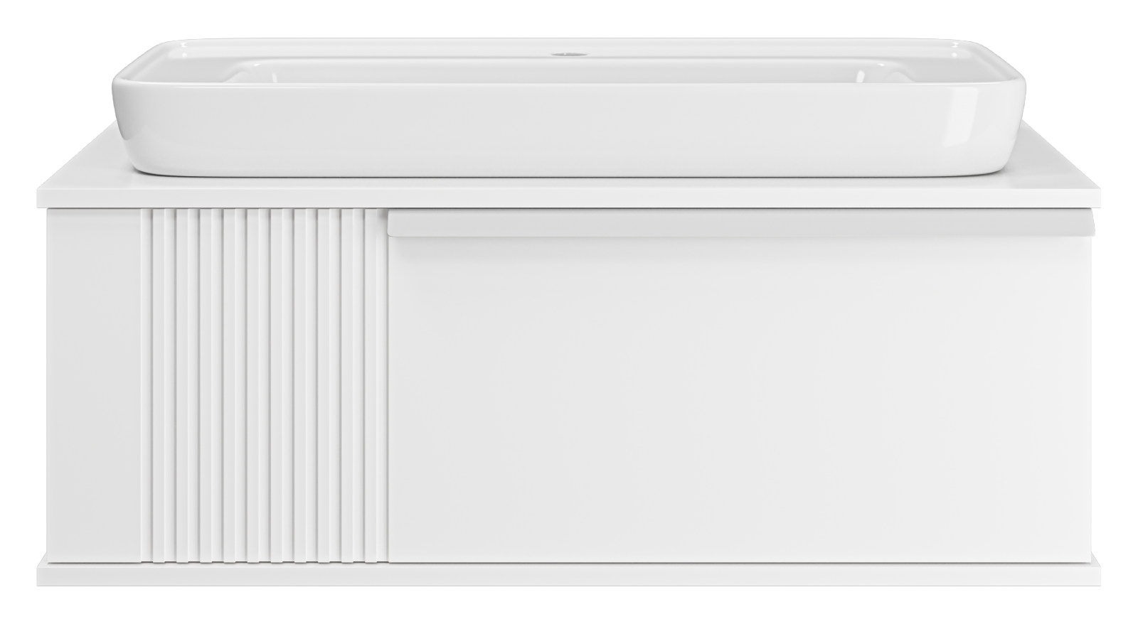 Тумба под раковину Brevita Savoy 90 подвесная (белая)