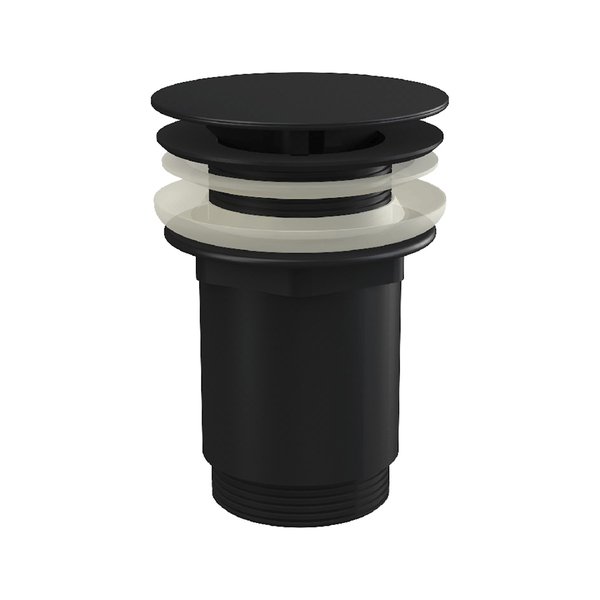 Слив для умывальника без перелива ЧЕРНЫЙ МАТОВЫЙ в магазинах СантехГид