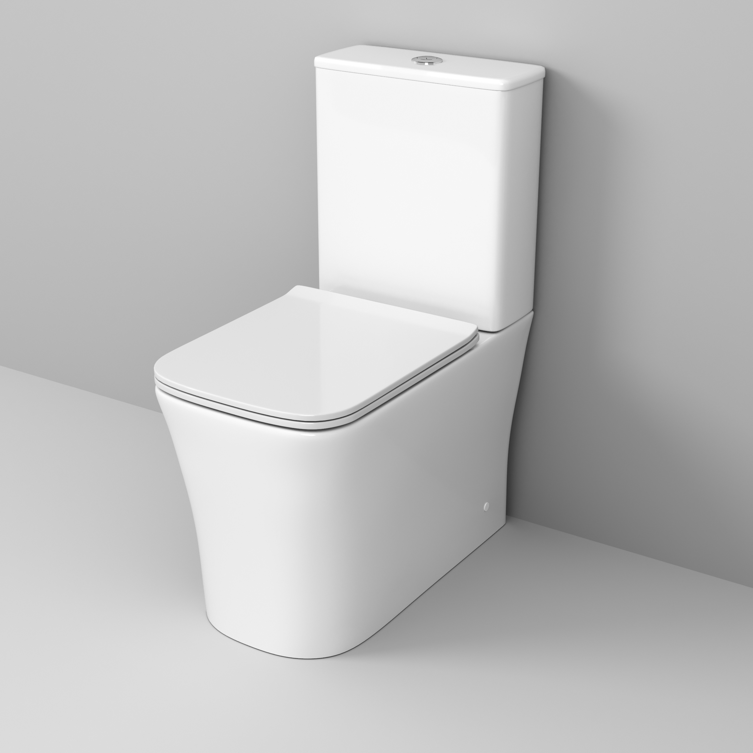 Унитаз напольный Grossman Classic (620х360х820) безободковый,белый с тонкой крышкой,микроли GR-4467S