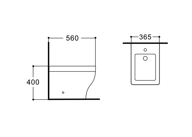 Биде напольное АМАДЕО 560*365*400 AQ1264-00