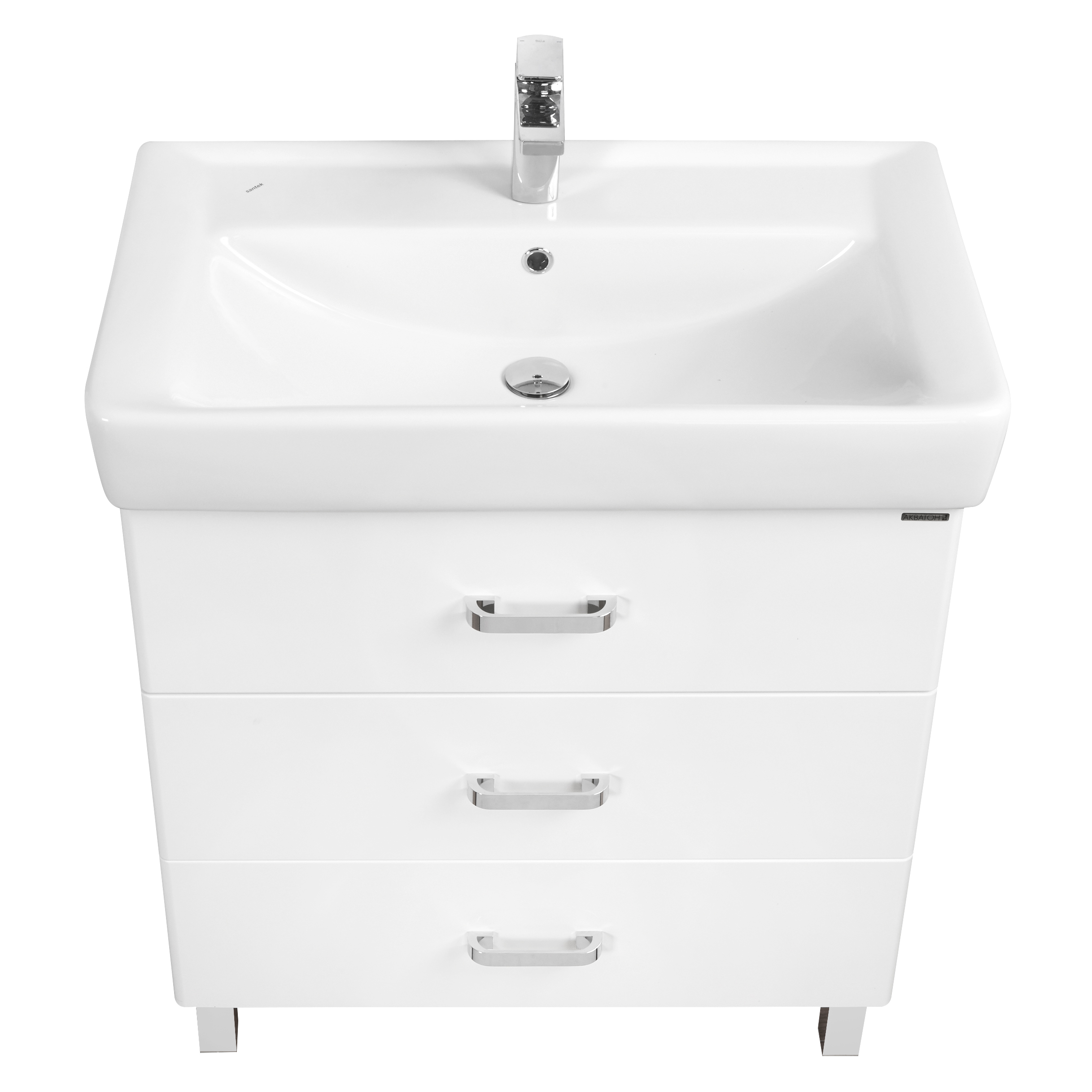 Тумба под раковину AQUATON Америна 60 М белый 1A168901AM010