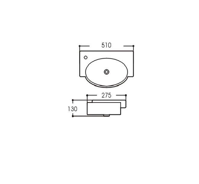 Раковина подвесная Aquatek 510*275*130 AQ5329-00 в магазинах СантехГид