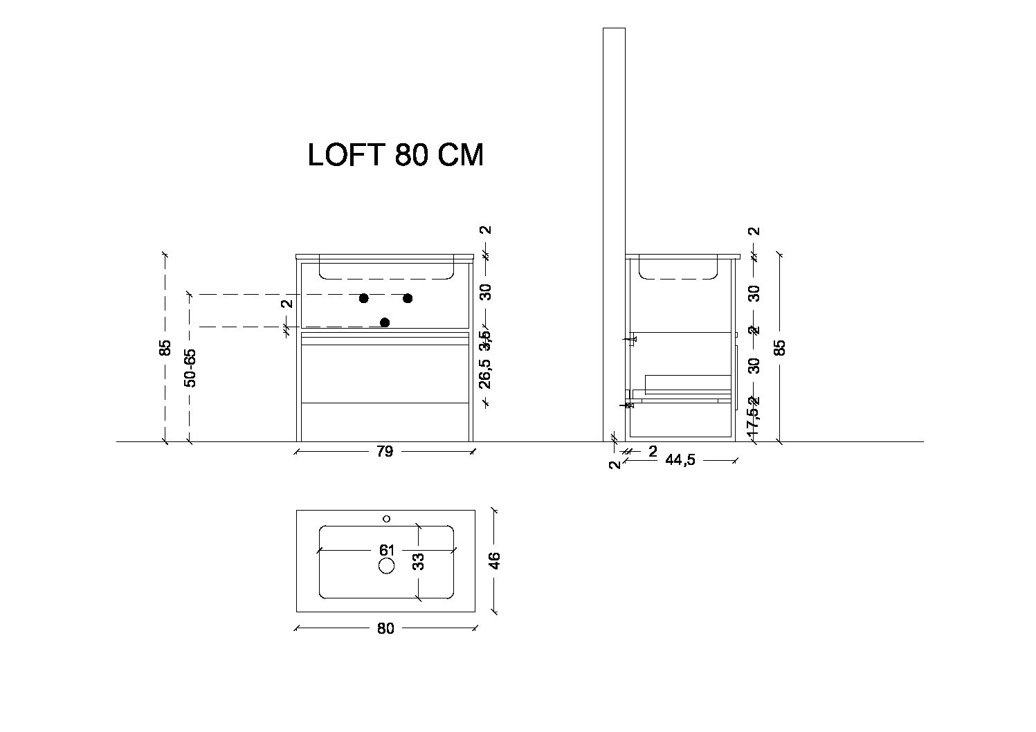 Консоль LOFT 80