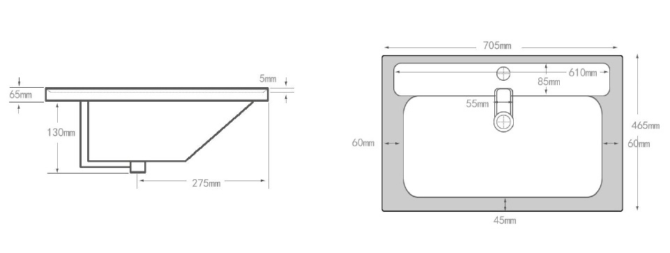 Раковина Aquanet Ирис 70 белая в магазинах СантехГид