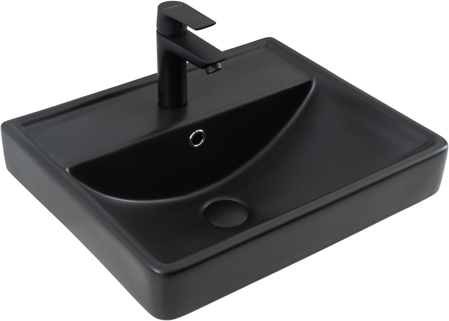Раковина Aquanet Ирис 50 черная матовая