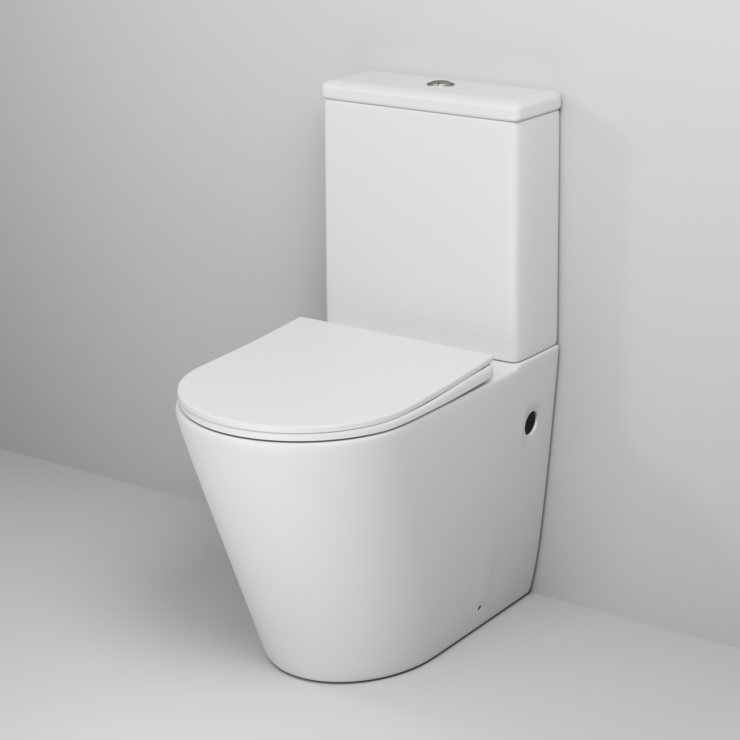 Унитаз напольный Grossman Color (620х365х810) безободковый,белый матовый с тонкой крышкой,микролифт, GR-4480MS