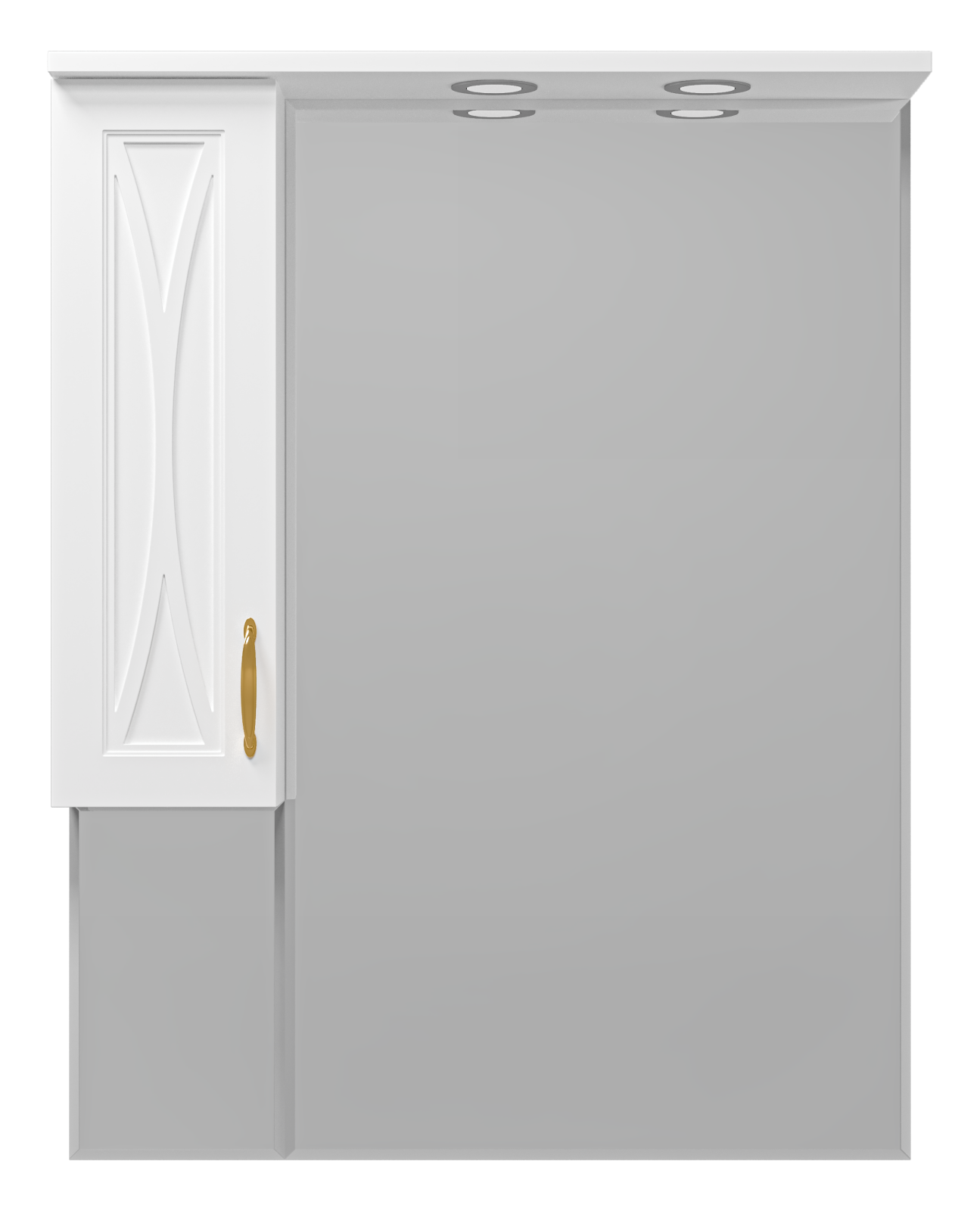 Зеркало-шкаф Амбра - 80 лев. (свет)