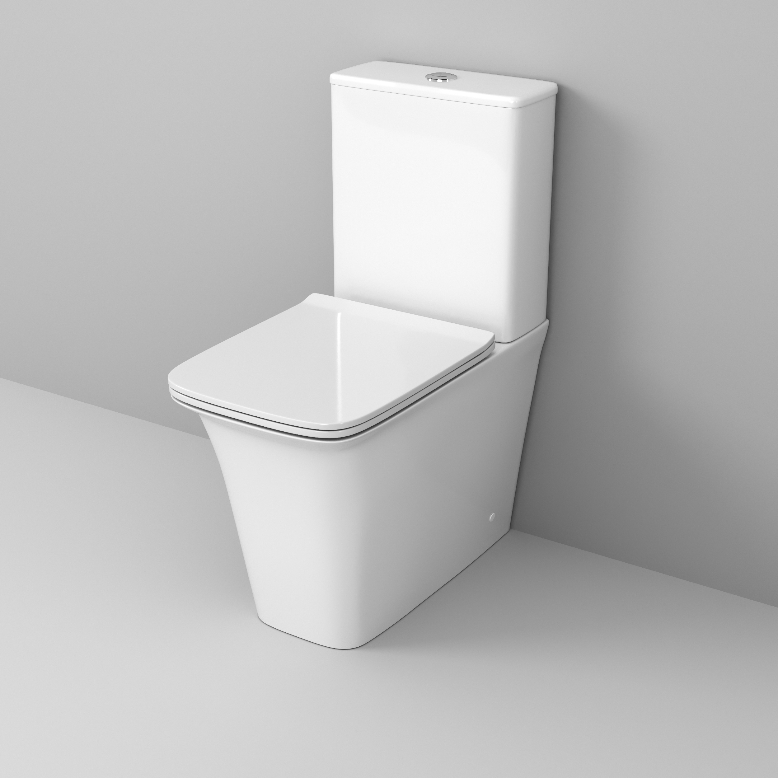 Унитаз напольный Grossman Galaxy (620х345х800) безободковый,белый с тонкой крышкой,микролиф GR-4468S