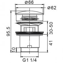 Донный клапан с керамич.накладкой FRAP F60-8 в магазинах СантехГид
