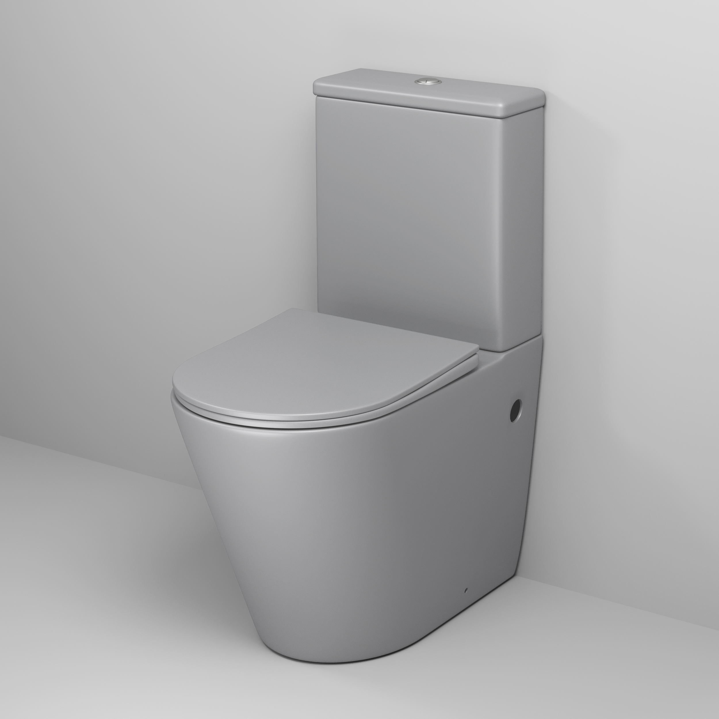 Унитаз напольный Grossman Color (620х365х810) безободковый,светло-серый матовый с тонкой GR-4480GLMS