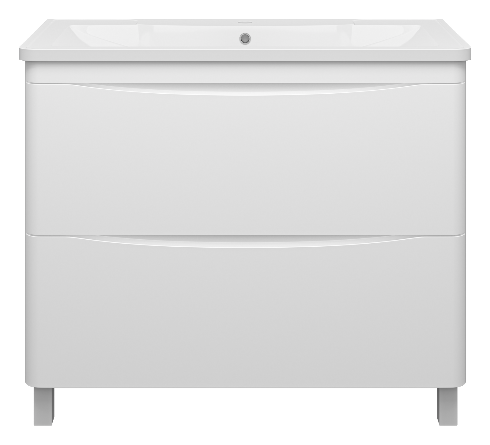 Тумба напольная  с 2 ящ. + раковина Атлантик -100 