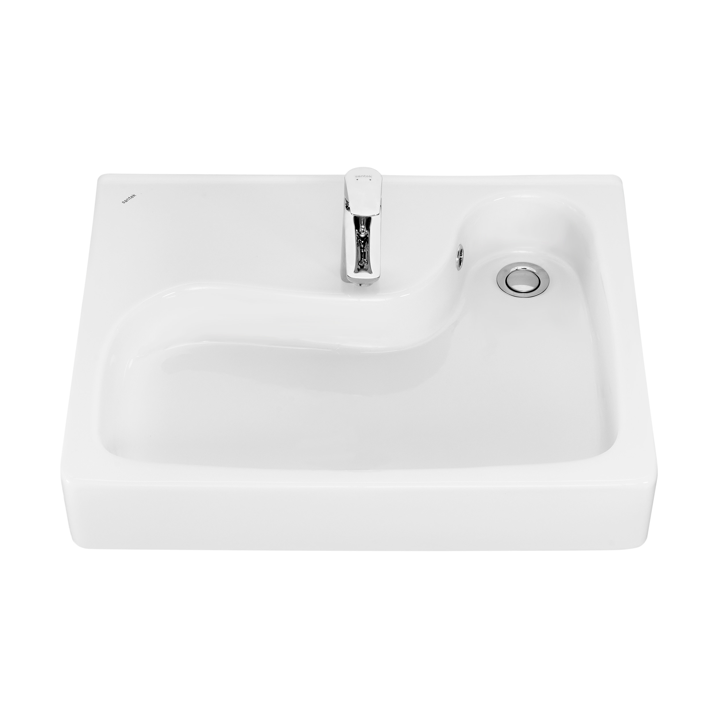 Раковина Santek Клио 60х51 с кронштейнами 1WH501770 в магазинах СантехГид