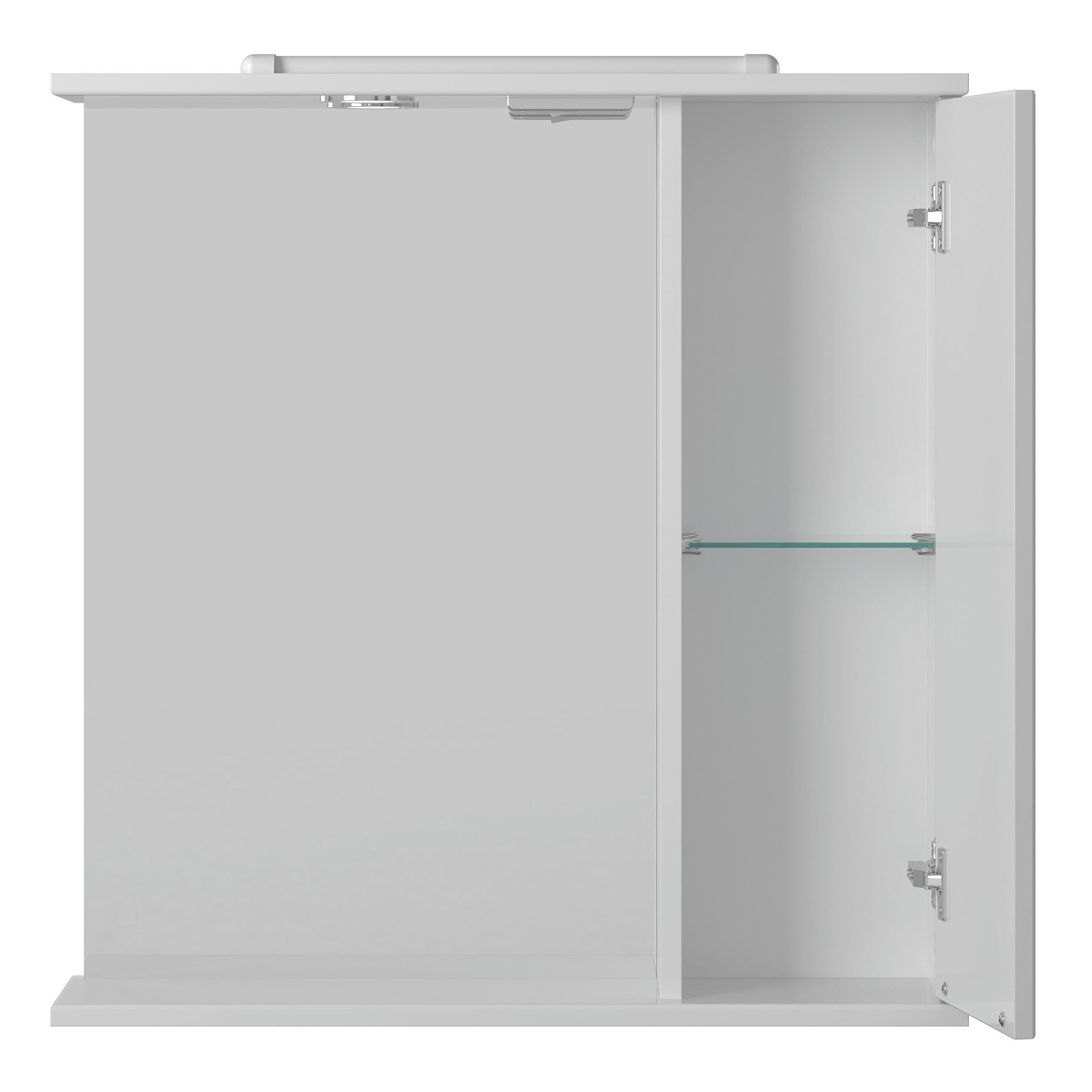 Зеркальный шкаф Briz Бриз
левый 65 см, белый глянец